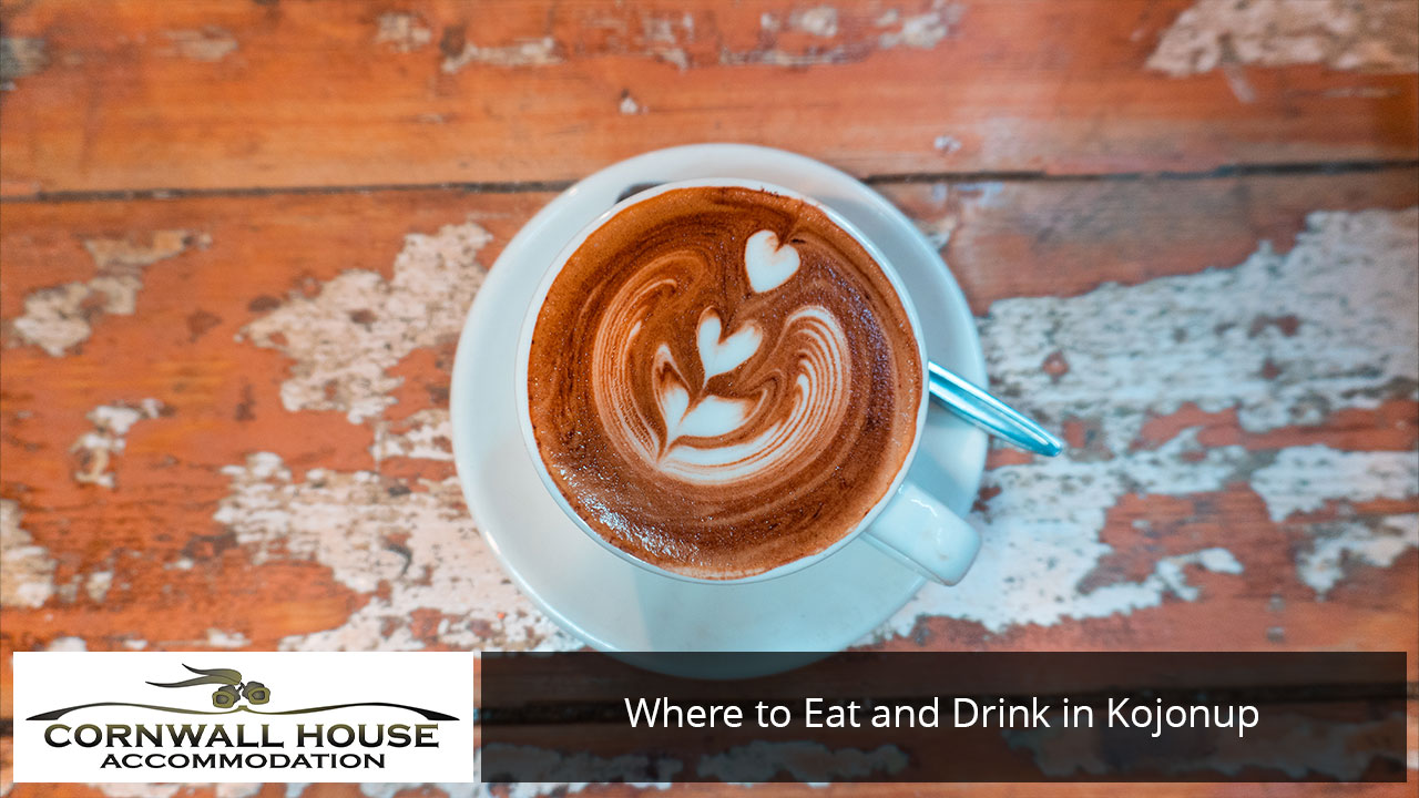 Coffee served at a local cafe stop in Kojonup Western Australia