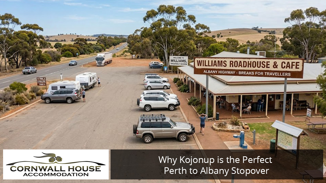 Williams WA roadside stop on Albany Highway between Perth and Kojonup
