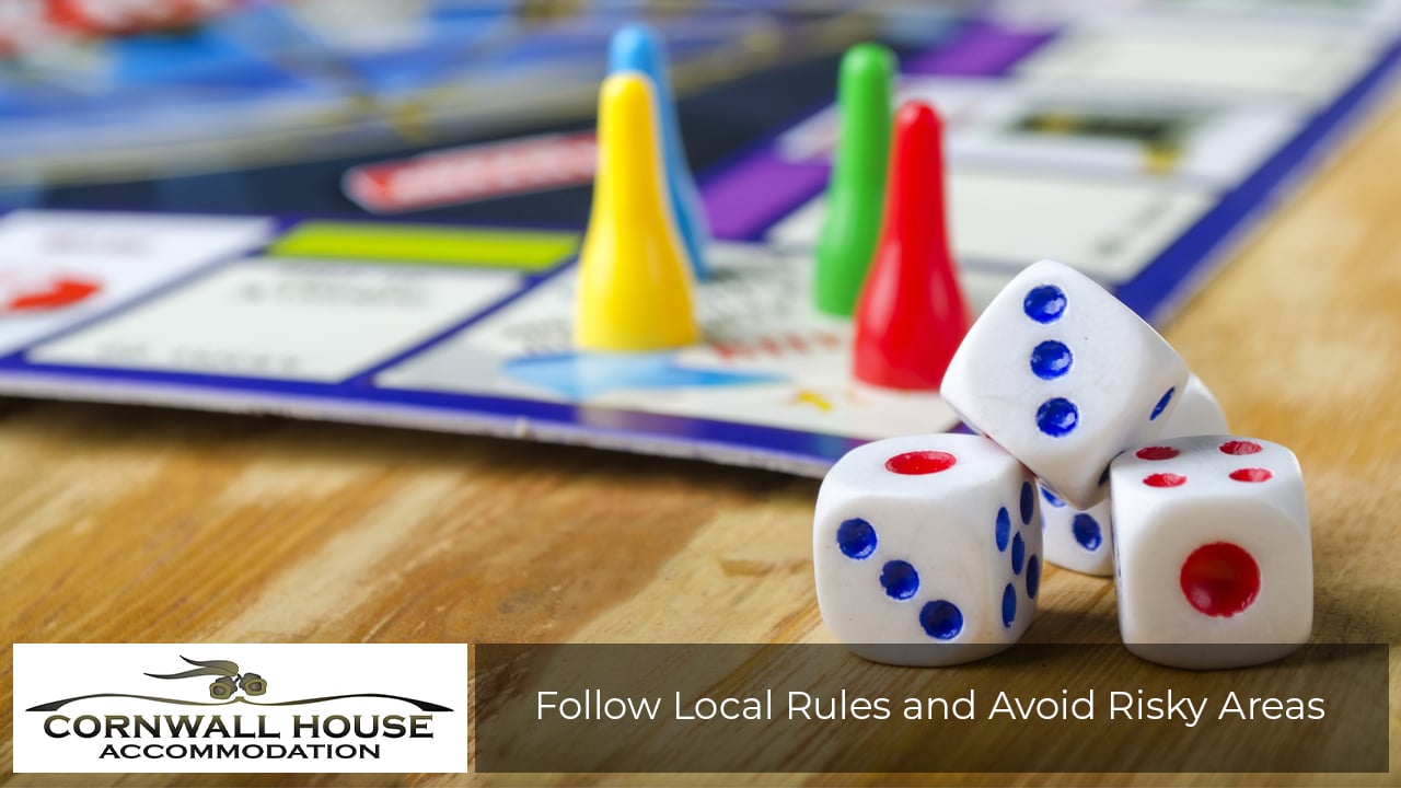 Travelling Safely in The Great Southern Region - Cubes with the game monopoly on the table